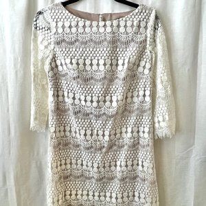 Eliza J's 3/4 Women's Laced Medium White Dress
